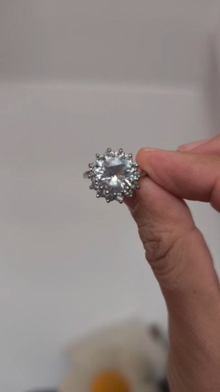 Anillo compromiso plata con circonita