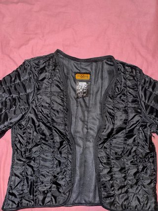 Chaqueta de Moto para Mujer Negra y Rosa TALLA XL