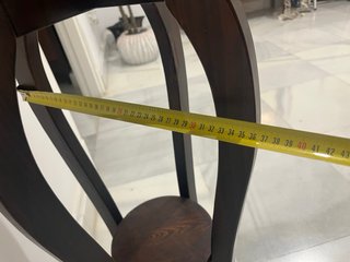Mueble Macetero Madera Oscura