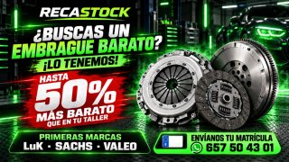 Kit de Embrague LuK, Sachs y Valeo nuevo. 50% dto