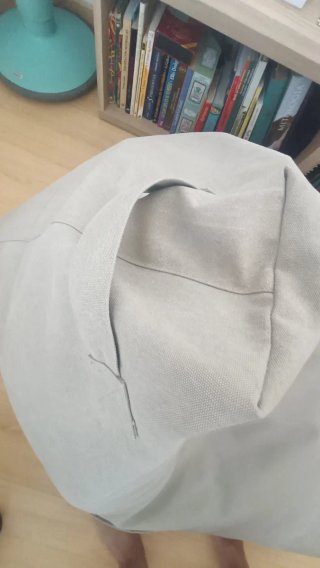 Puff Zara Home Color Crudo