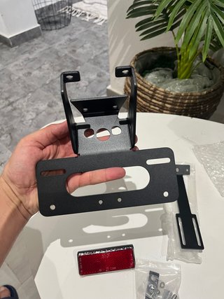 Soporte Portamatrículas Corto Universal Moto