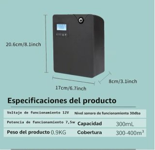 SIN ABRIR Difusor Aceite Esenciales Sin Agua 300ml