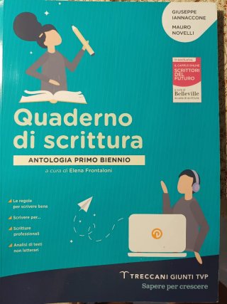 Quaderno di scrittura - antologia primo biennio