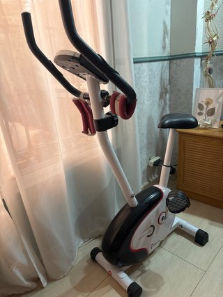 Bicicleta Estática Magnética Blanca