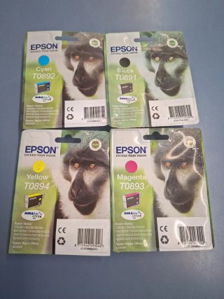 Tintas Epson T0891, T0892, T0893, T0894 (4 Colores