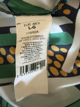 Blusa asimétrica Truco Talla L/G