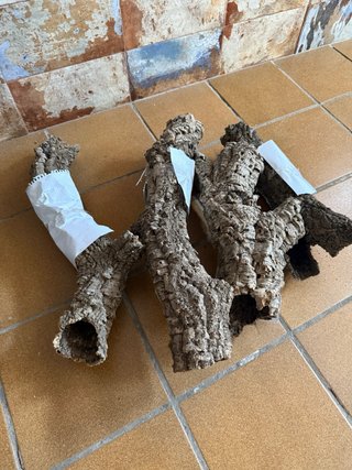 Set de 4 Troncos de Corcho Natural