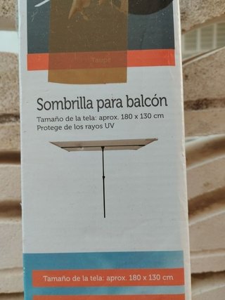 Sombrilla diseño Jardín,terraza Beige 180x130, est