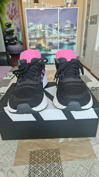 Zapatillas Adidas Running Negras y Rosas