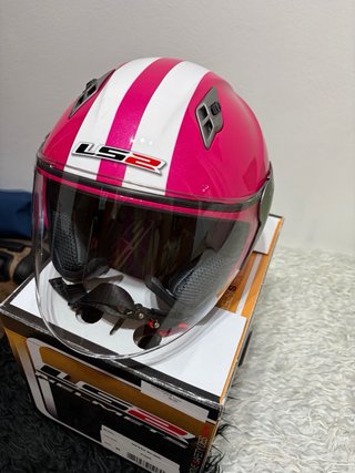 Casco Moto LS2 OF559 Blink Rosa XS