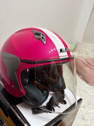 Casco Moto LS2 OF559 Blink Rosa XS