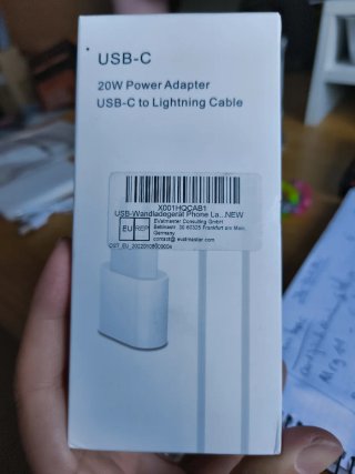 Cargador USB-C a Lightning 20W