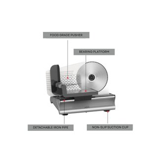 Cortadora eléctrica alimentos 120W cuchilla 190mm