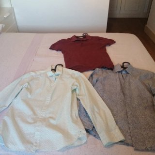 Lote 2Camisas Hombre Polo punto de lino, Mango hom