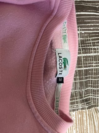 Sudadera Lacoste Rosa Cocodrilo