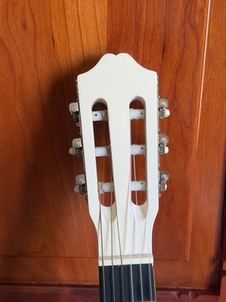 Guitarra Española Blanca con Funda