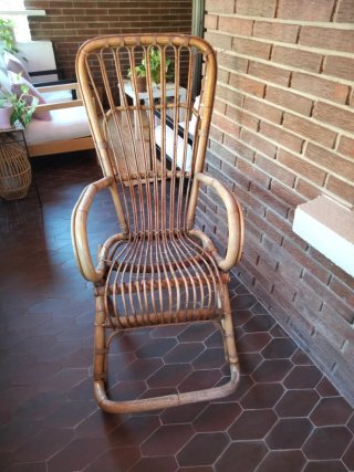 Mecedora de mimbre 2 unidades