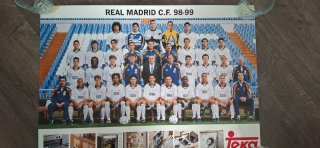 Poster Real Madrid varias temporadas años90