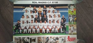 Poster Real Madrid varias temporadas años90