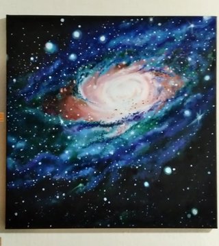 Cuadro Óleo Vía Láctea 50x50