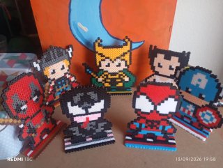 Figuras Marvel en Hama Beads