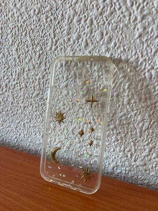 Funda iPhone Transparente Estrellas Lunas