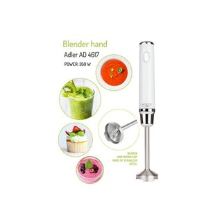 Batidora de mano 350W pie desmontable blanca