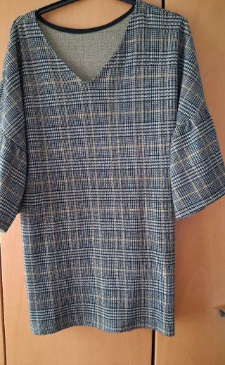 Vestido de invierno a cuadros