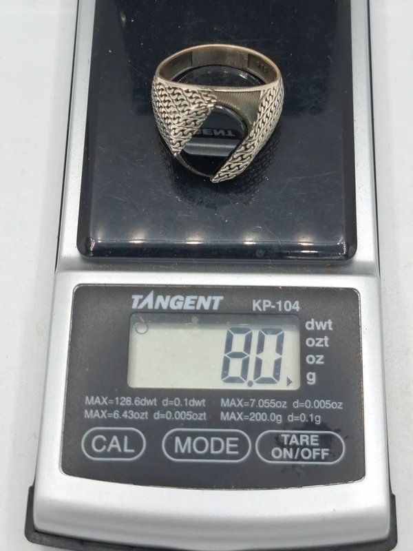 Anillo de Plata 925 con Piedra Natural