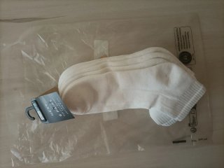 Pack 5 pares calcetines blancos deportivos