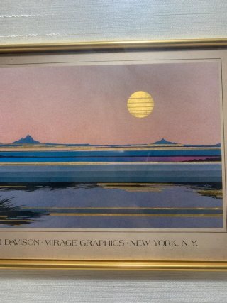 Quadro Serigrafia Argento Tom Davison Mirage 1980