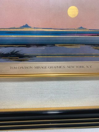 Quadro Serigrafia Argento Tom Davison Mirage 1980