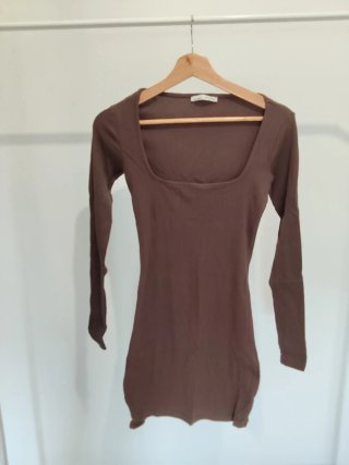Vestido Marrón Pull&Bear Talla S