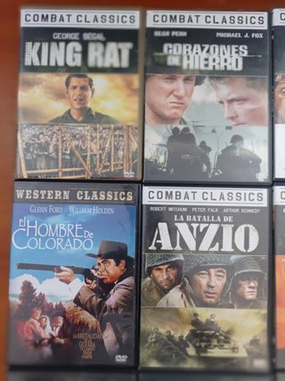 Lote 12 DVD Cine Clásico Guerra Western