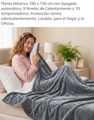 Manta eléctrica Cozycism azul