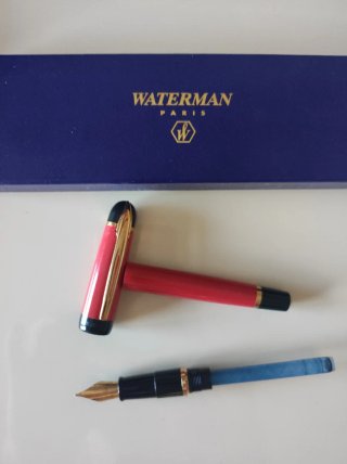 Pluma Waterman Roja Vintage