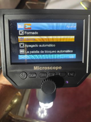 Microscopio digital pantalla LCD 600x aumentos
