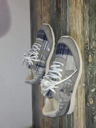 Zapatillas Scalpers Cuadros Azul y Gris
