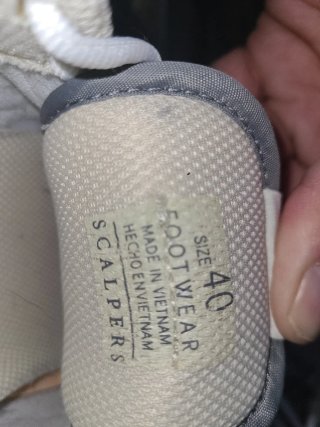 Zapatillas Scalpers Cuadros Azul y Gris