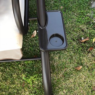 Dondolo da Giardino con Tettuccio 3 Posti Beige