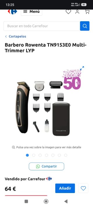 Barbero Rowenta TN9153E0 Multi-Trimmer