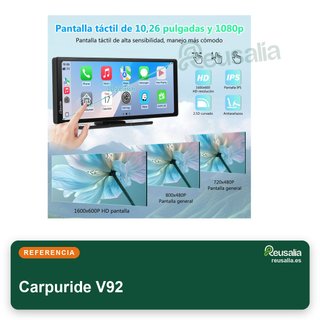 Carpuride V92 radio coche 10,26" Carplay Android