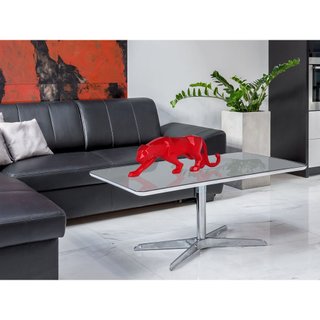 Escultura Pantera Roja Decorativa 45 cm
