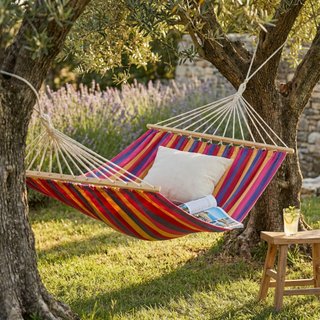 Amaca in Cotone Multicolor da Giardino 200x150 cm