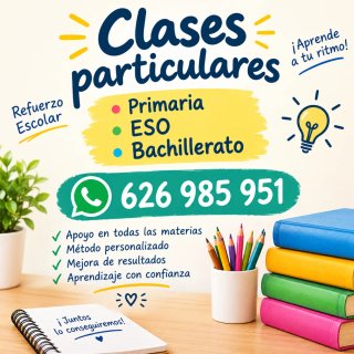 Clases particulares Primaria ESO y Bachillerato