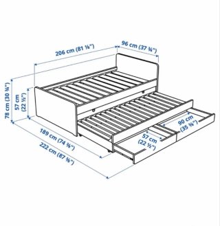 Cama nido Ikea SLÄKT blanca