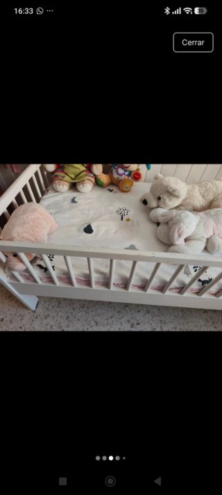 Cama infantil madera con barrera