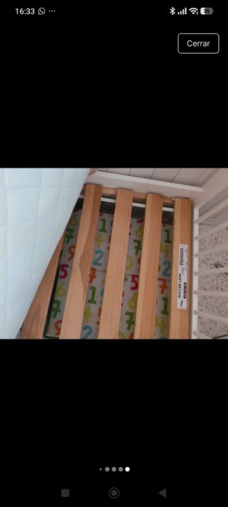 Cama infantil madera con barrera