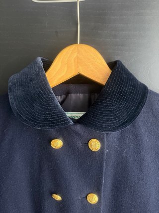 Abrigo Un Markina Azul Marino Talla 10